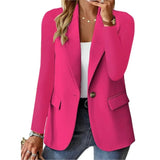 Trisha | Eleganter Langarmblazer – Rosa