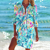 Valencia - Klassisches Sommer Damen Kleid – Türkis