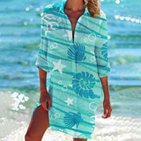 Valencia - Klassisches Sommer Damen Kleid – Grün