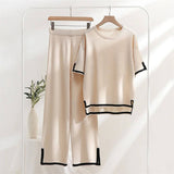 Heleta - Elegantes 2 Teiliges Capri Set – Beige