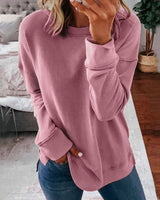 Klassisches damen-sweatshirt – weich und bequem – Rosa
