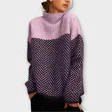 Isabelle | Klassischer Rollkragenpullover aus weichem Kaschmir – Lila