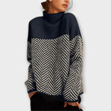 Isabelle | Klassischer Rollkragenpullover aus weichem Kaschmir – Navy