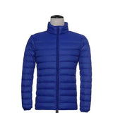 Ultraleichte daunenjacke - kapuze - reibverschluss - leichte pufferjacke winterjacken für männer – Königsblau
