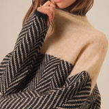 ADELIE | Premium Turtleneck aus edlem Strick – Beige