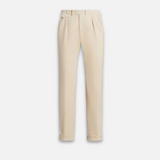 Elias Bundfaltenhose – Beige