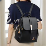 Damen Rucksack Elegant – Business Rucksack für Büro, Reisen & Alltag – Schwarz