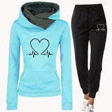 Silvana - kuscheliger und warmer jogginganzug für damen – Blau