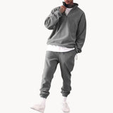 Ulrich - sportliches komfort-trainingsanzug-herren-set – Grau