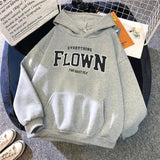 Gulya - modischer kapuzenpulli mit druck für frauen – Grau