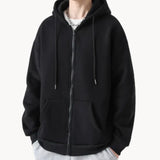 Nuno - lässiger herren-kapuzenpullover mit entspannter passform – Schwarz