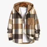 Xavier - herren-kapuzensweatshirt aus flanell in lockerer passform – Peru