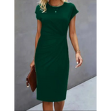 Damenkleid für formelle Anlässe | Midilänge – Dunkelgrün