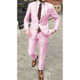 Formeller Herren Hochzeitsgast anzug | 2-Teilig – Rosa