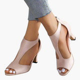 Heidrun™ | Elegante und bequeme Sandalen mit Absatz – Beige