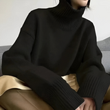 LOTTIE™ | CASHMERE-PULLOVER MIT STEHKRAGEN – Schwarz