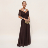 Odara - Ätherisches Maxikleid – Braun