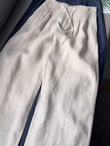 Mara | Leichte Leinenhose für den Sommer – Beige