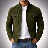 Heriberto – Bequeme Wildleder Jacke – Grün