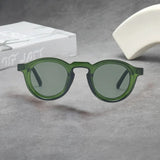 Spectralux – Stilvolle Sonnenbrille Mit Rundem Rahmen – Grün