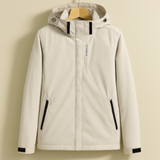Damen Elegante Regenjacke | Kapuze – Weiß