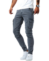 Ethan – Maßgeschneiderte Stretch-Cargohose – Grau