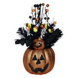 SpookSquash Halloween Kürbis-Deko – Festliche Herbstdekoration für Innen & Außen – Champagner