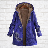 Oriana - Statement-Jacke mit Kapuze – Blau