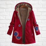 Oriana - Statement-Jacke mit Kapuze – Rot