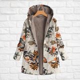 Oriana - Statement-Jacke mit Kapuze – Orangefarben