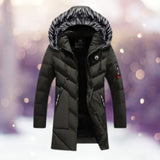 Jürgen - thermoparka mit pelzkragen, klassische windjacken – Grün