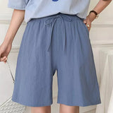 Greta | Weite Leinenhose – Grau