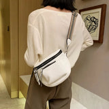 Damen Umhängetasche – Praktische Crossbody Schultertasche für den Alltag – Weiß