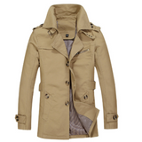 Eleganter Trenchcoat für Herren – Khaki