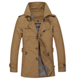 Eleganter Trenchcoat für Herren – Braun