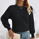 Strickpullover für Damen | Perfekt für alle Jahreszeiten – Schwarz