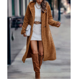 Damen Klassischer Winter Mantel | Warme – Braun 2