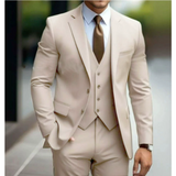 Dreiteiliger Herrenanzug | Zweiknopf-Form – Khaki
