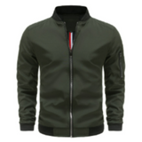 Herrenübergangsjacke mit Reißverschluss | Standardform – Grün