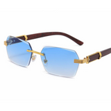 Stylische Verlaufsgläsern Sonnenbrille für Herren – Blau
