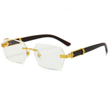 Stylische Verlaufsgläsern Sonnenbrille für Herren – Weiß