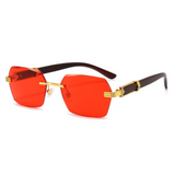 Stylische Verlaufsgläsern Sonnenbrille für Herren – Rot