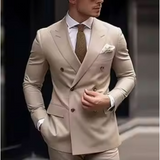 Herren Formell Anzug | Zweiteiliges – Khaki