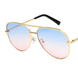 Aviator Sonnenbrille Verspiegelten Gläsern für Damen – Blau Rosa