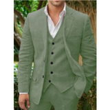 Herren Sommer Hochzeitsgast Anzug | Dreiteiliges – Grün