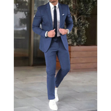 Herren Anzug | Zweiteiliges Setdesign für formelle Anlässe – Marineblau