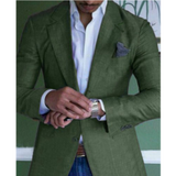 Herren Business Blazerjacke | Slim Fit – Grün