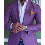 Herren Business Blazerjacke | Slim Fit – Lila
