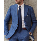 Herren Business Blazerjacke | Slim Fit – Blau