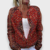Rosalie – Cardigan mit Rosendruck – Stil 4